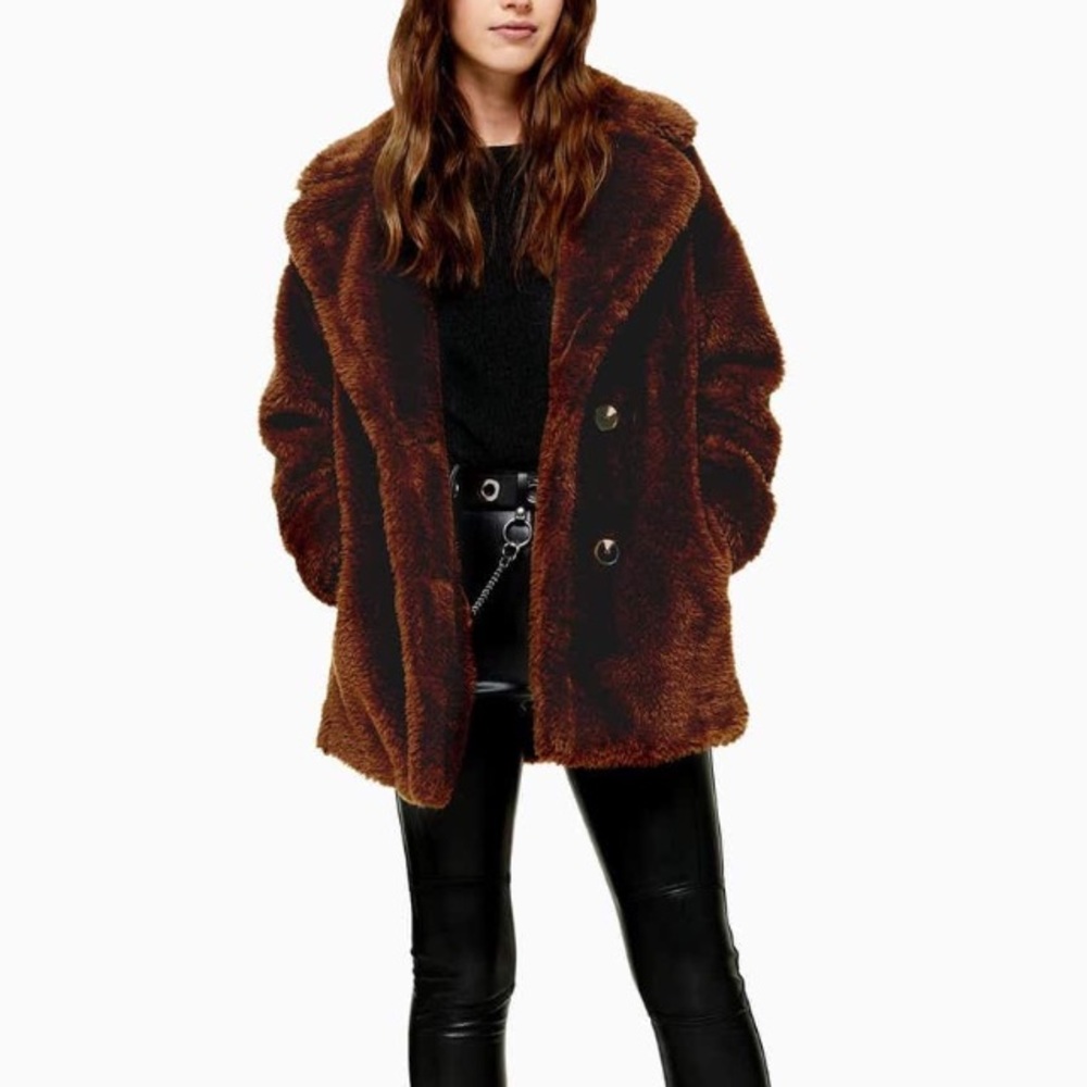 Topshop bestseller faux fur coat